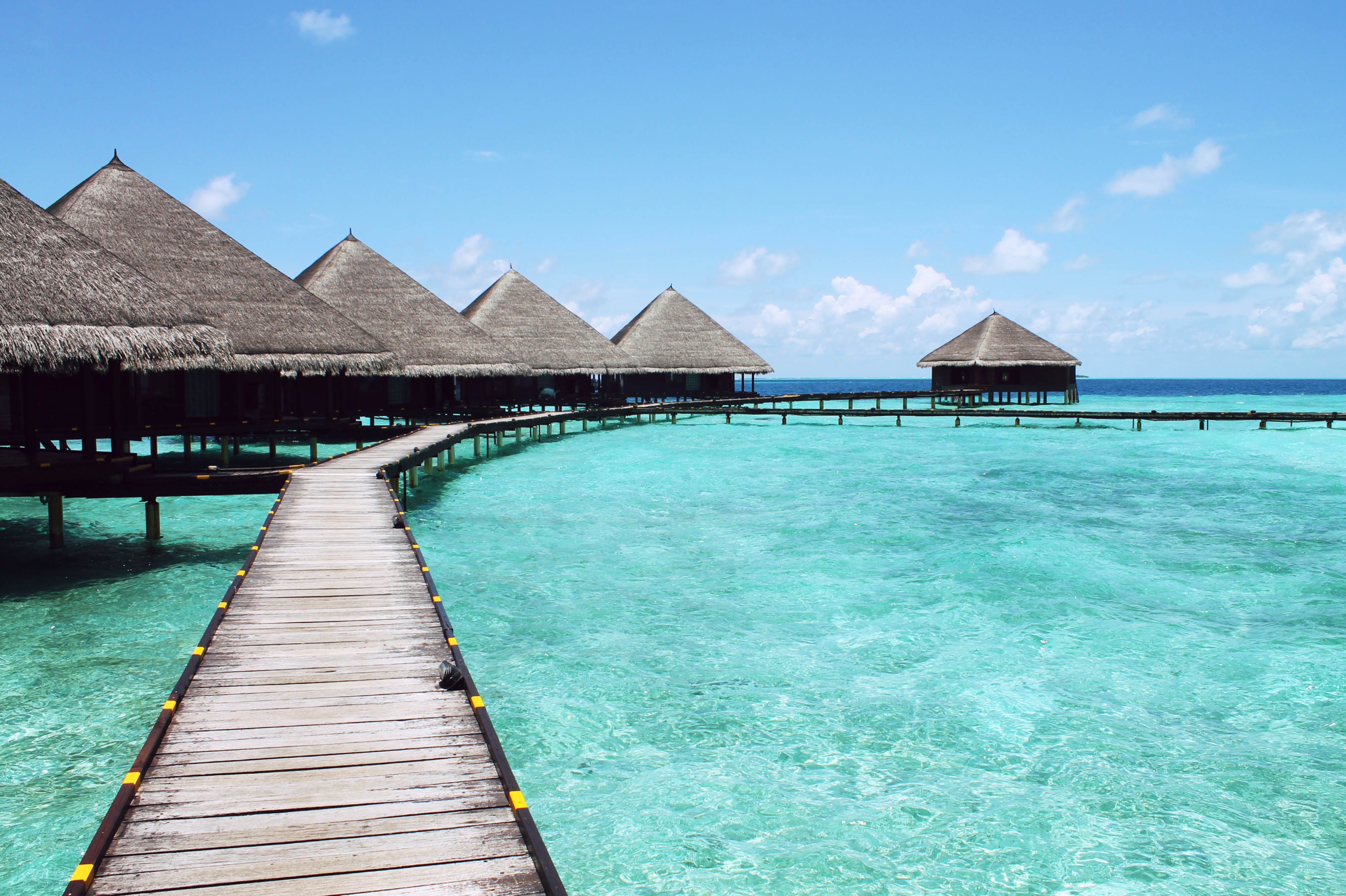 Maldives resort overwater villas, viewed from a Mumbai traveller's trip